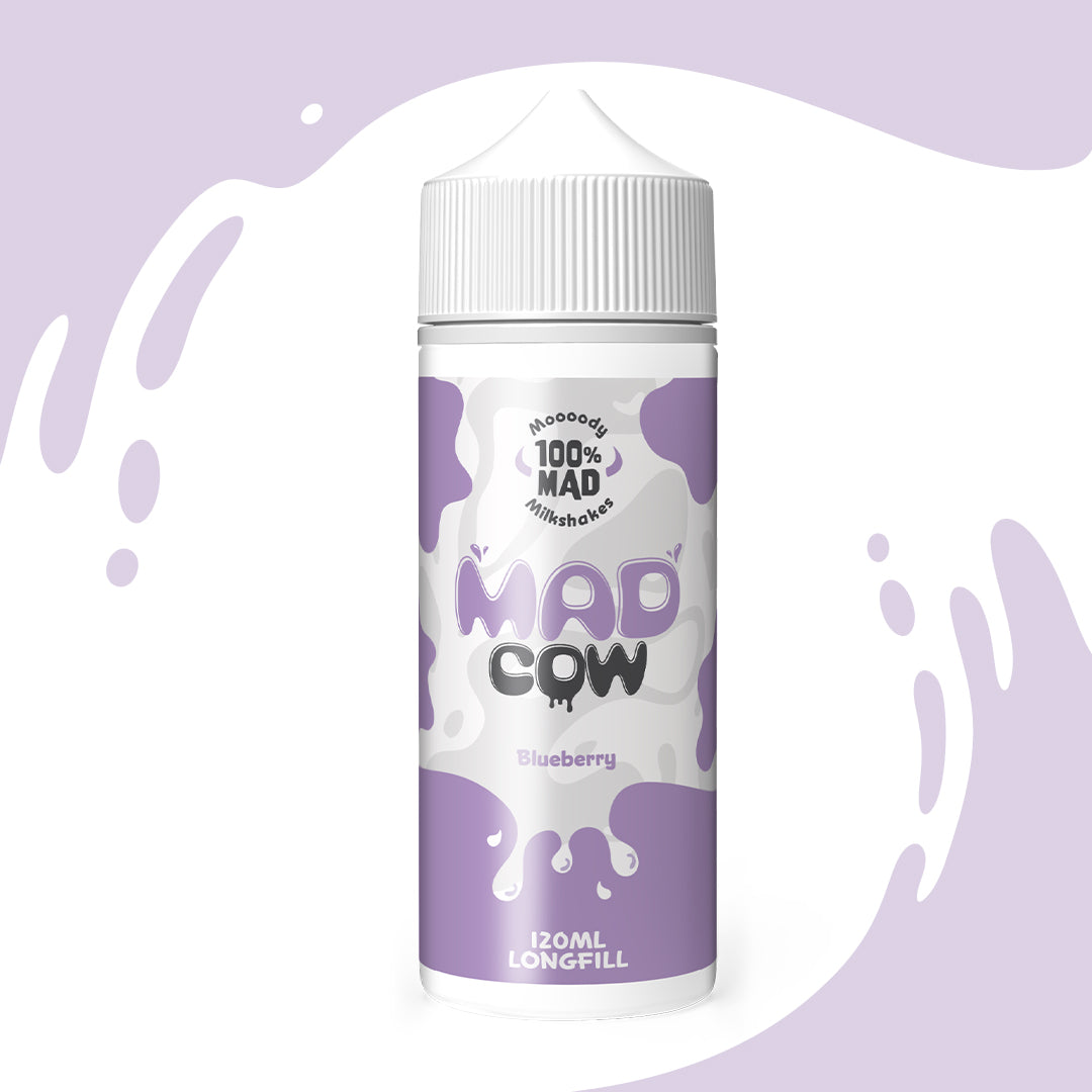 Mad Cow Longfill Flavouring - Blueberry Milkshake