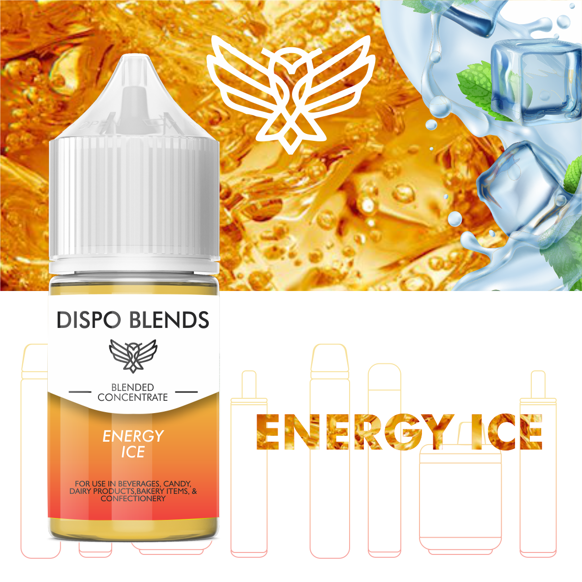 DispoBlends - Blended Concentrate - Energy Ice Flavour