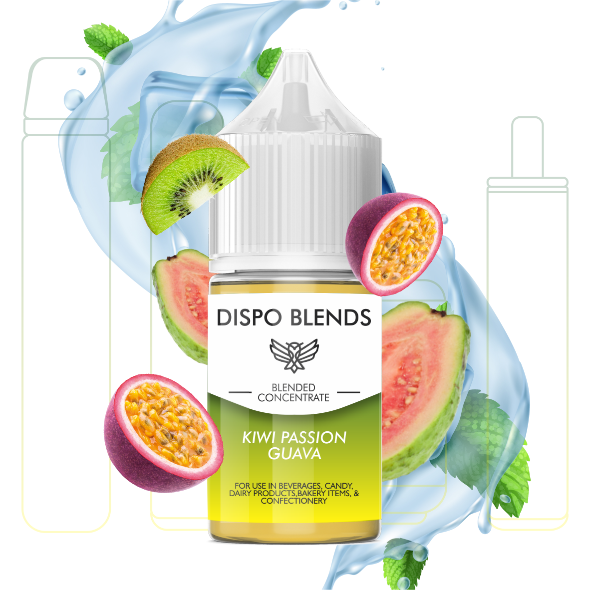 DispoBlends Blended Concentrate - Kiwi Passionfruit Guava (30ml)