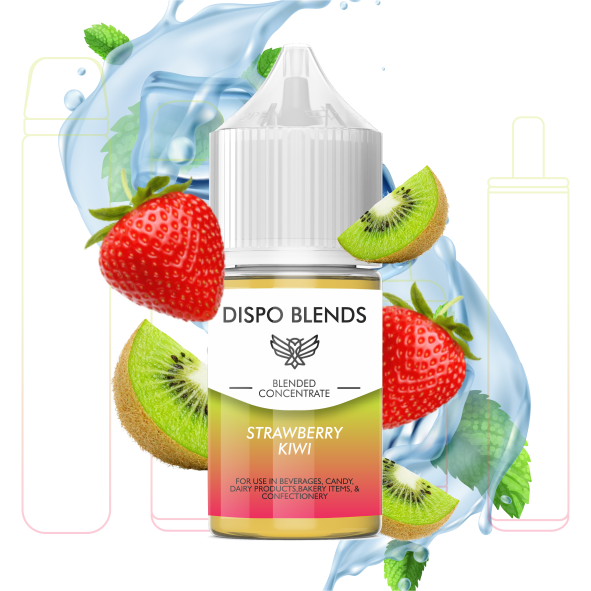 DispoBlends Blended Concentrate - Strawberry Kiwi (30ml)