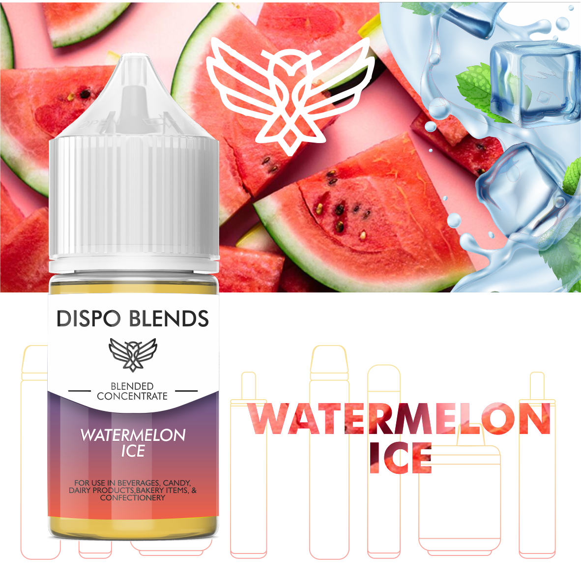 DispoBlends Blended Concentrate - Watermelon Ice (30ml)