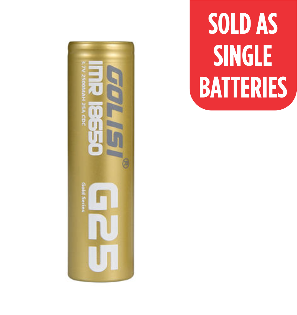 Golisi G25 18650 2500mAh 20A (Each)