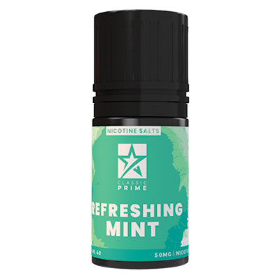 Classic Prime Nic Salt E-Liquid - Refreshing Mint