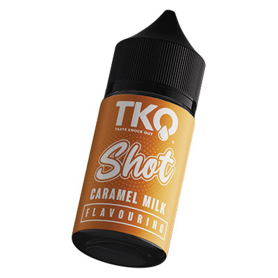 Caramel Milk by OneOz Vapour & TKO Salt Nic/MTL Longfill - BLCK