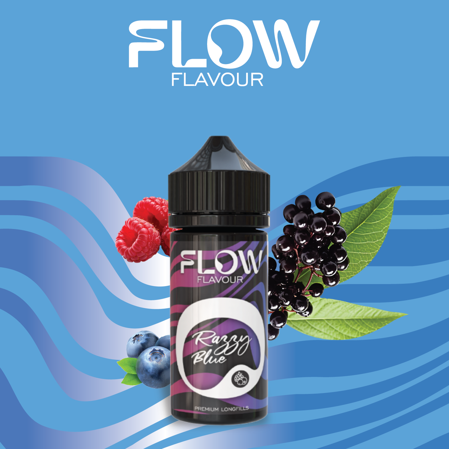 FLOW Flavour Longfill - RazzyBlue