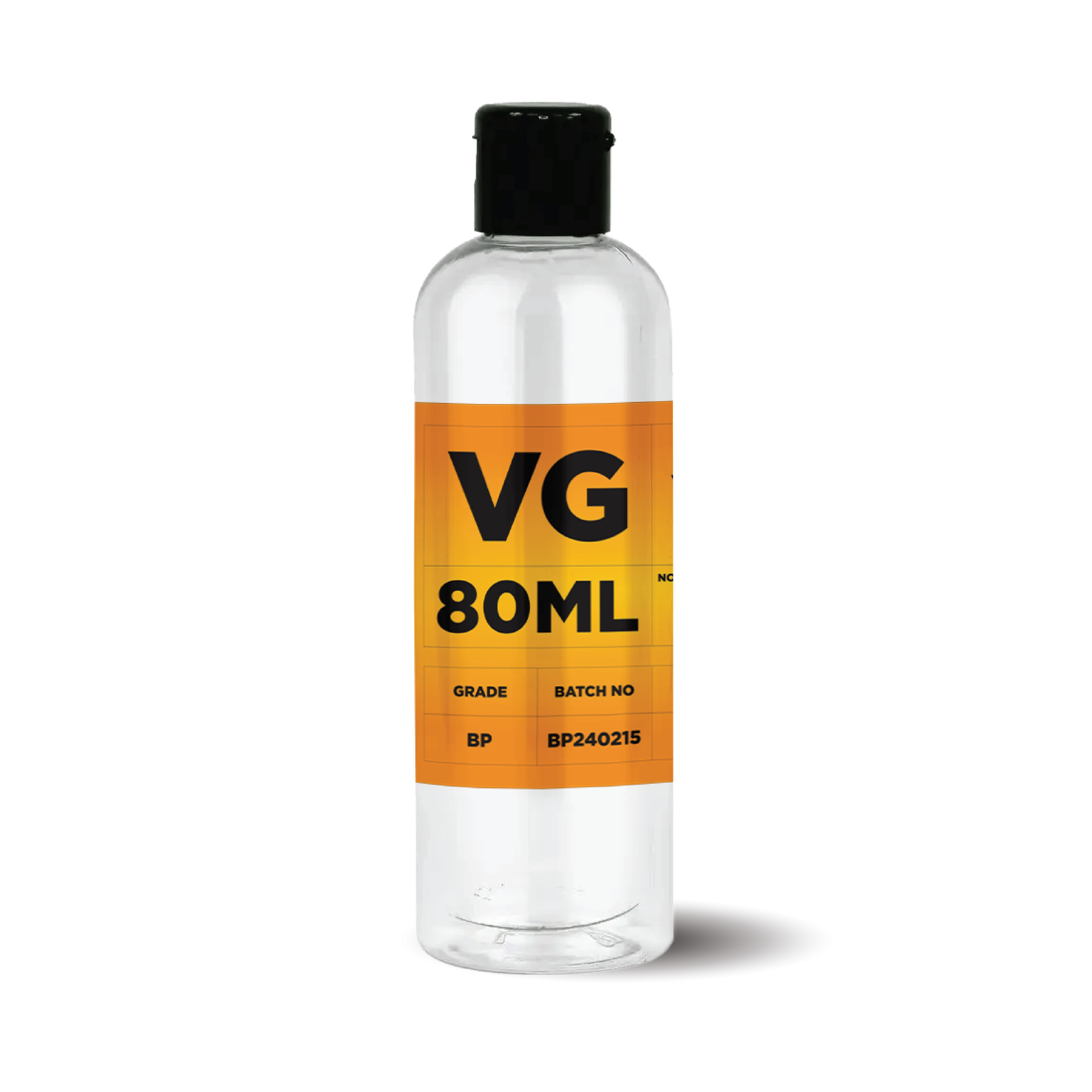 VG 80ml Shortfill (100ml PET Bottle)