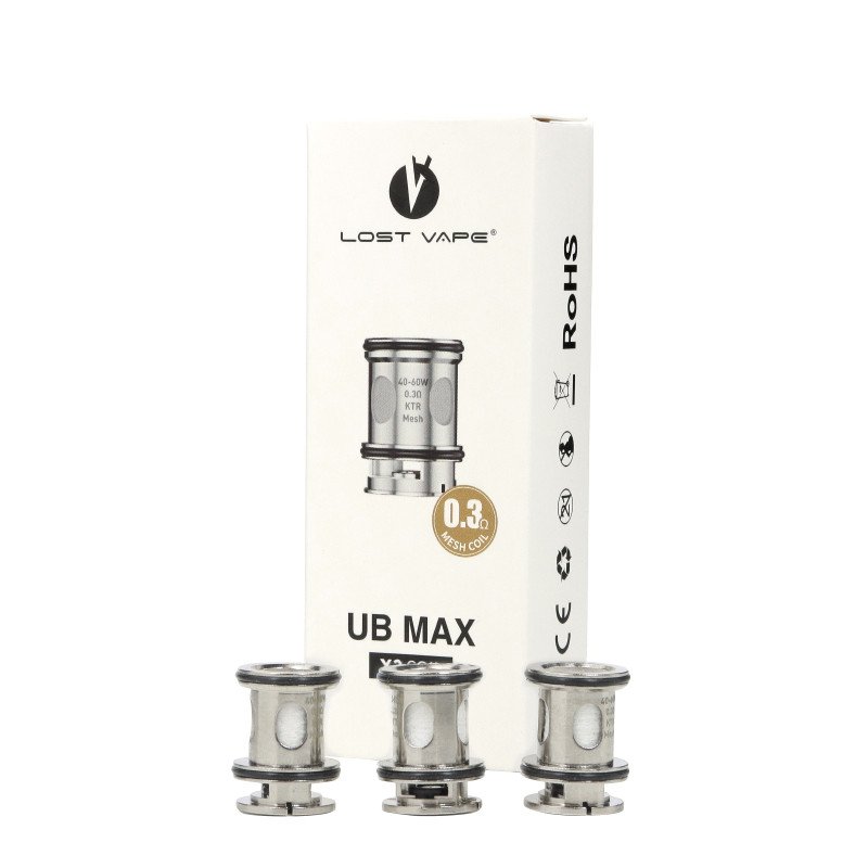 Lost Vape - UB MAX Coils - 0.3 Mesh Coil 3pcs