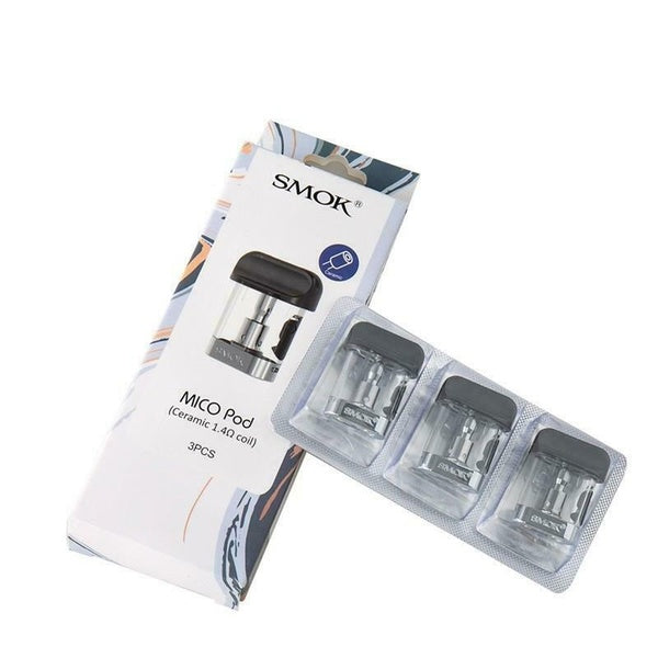 Smok - MICO Ceramic Replacement Pod Cartridge 1.4ohm - BLCK