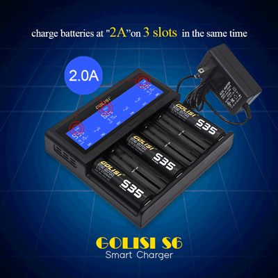 GOLISI S6 Smart Charger - Functions GIF
