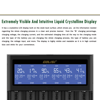 GOLISI S6 Smart Charger Display