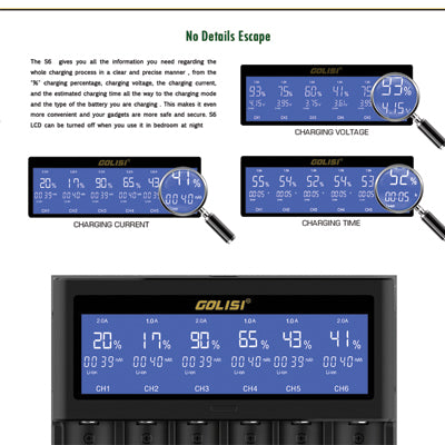 GOLISI S6 Smart Charger - No Details Escape