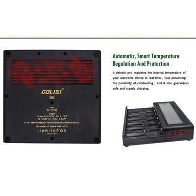 GOLISI S6 Smart Charger - Temperature Regulation
