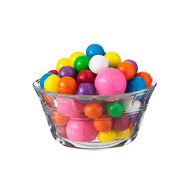 colorful bubblegum in a bowl