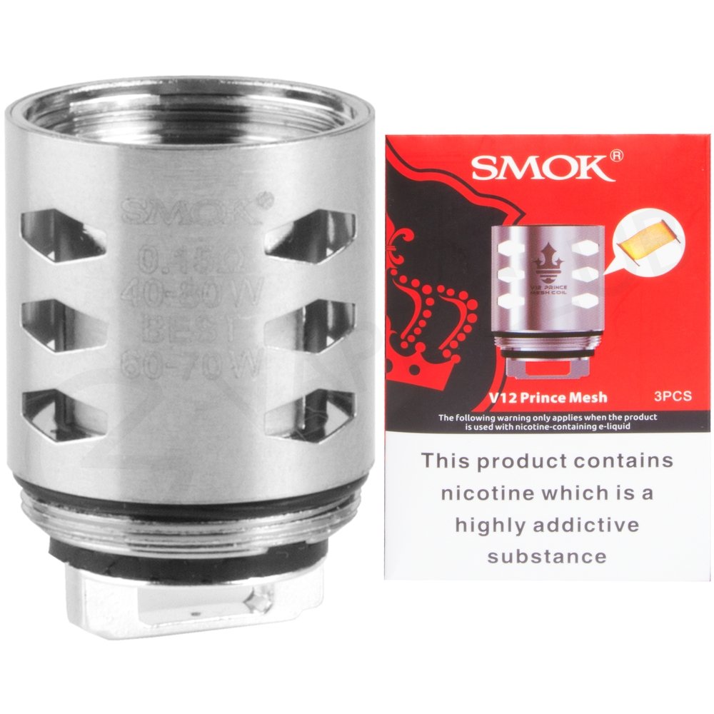 SMOK - TFV12 Prince Mesh Replacement Coils - BLCK