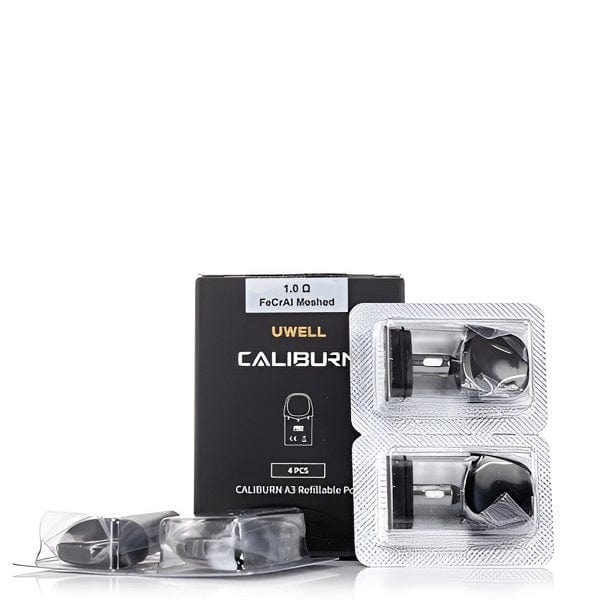 Uwell - Caliburn A3/AK3 Replacement Pods - BLCK