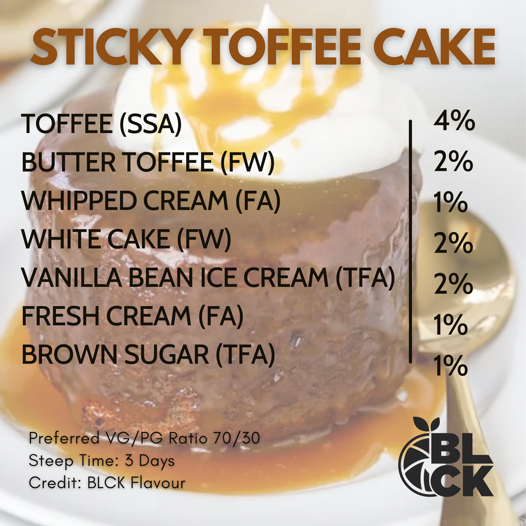 RB Sticky Toffee Cake Recipe Card