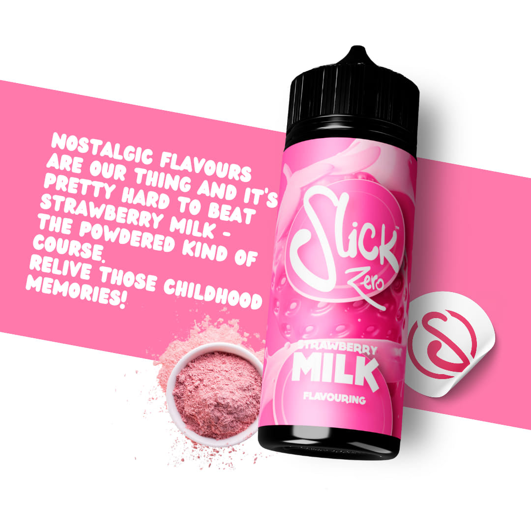 Slick Zero - Strawberry Milk Flavouring - BLCK