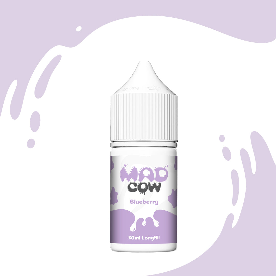 Mad Cow Salt Nic/MTL Longfill - Blueberry Milkshake