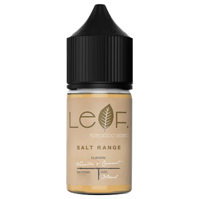 Leaf Salt Nic E-Liquid - Vanilla Coconut Tobacco