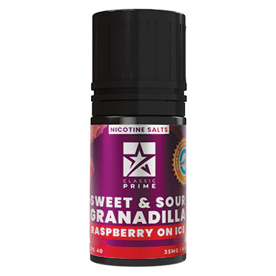 Classic Prime Nic Salt E-Liquid - Sweet & Sour Granadilla Raspberry