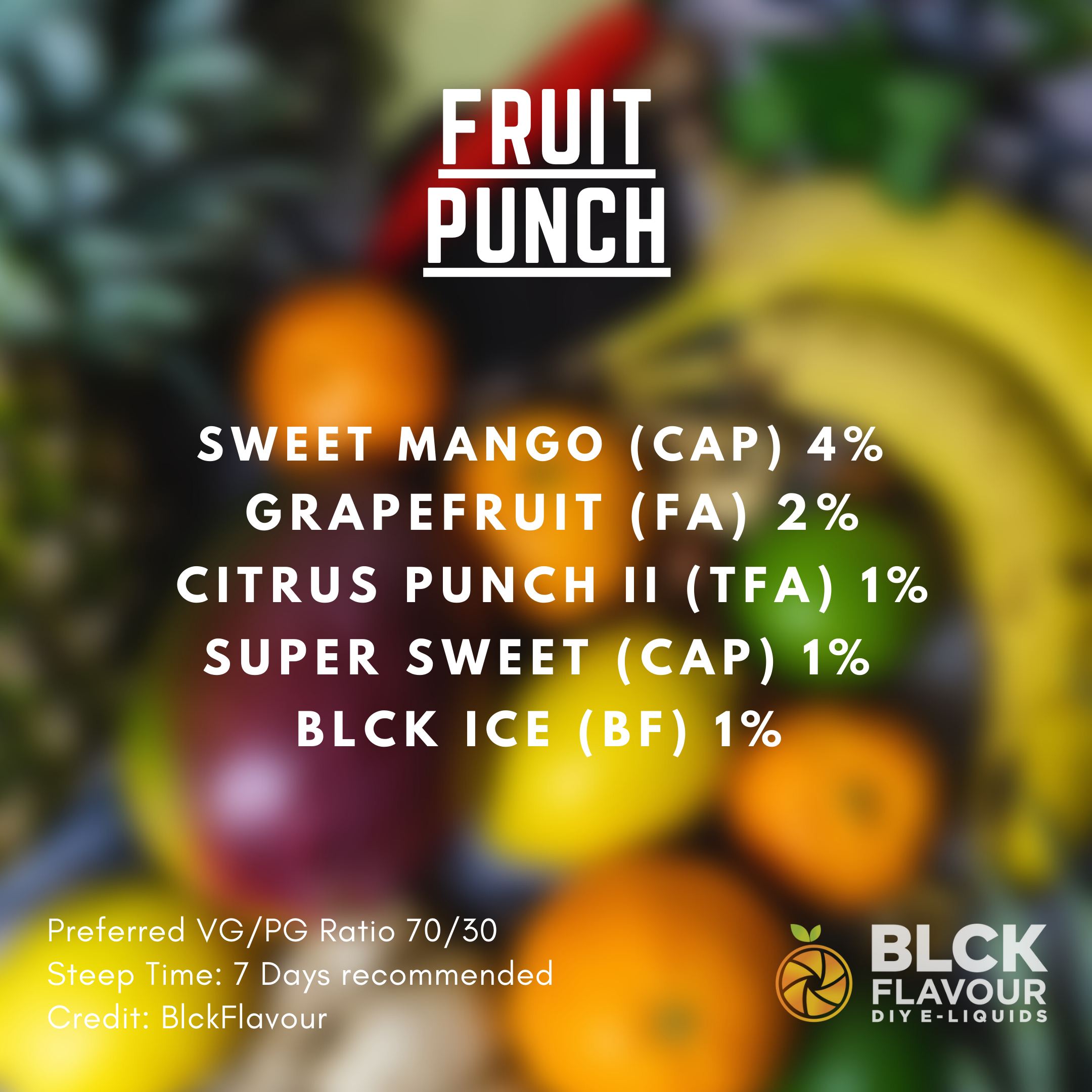 RB Fruit Punch Recipe Card