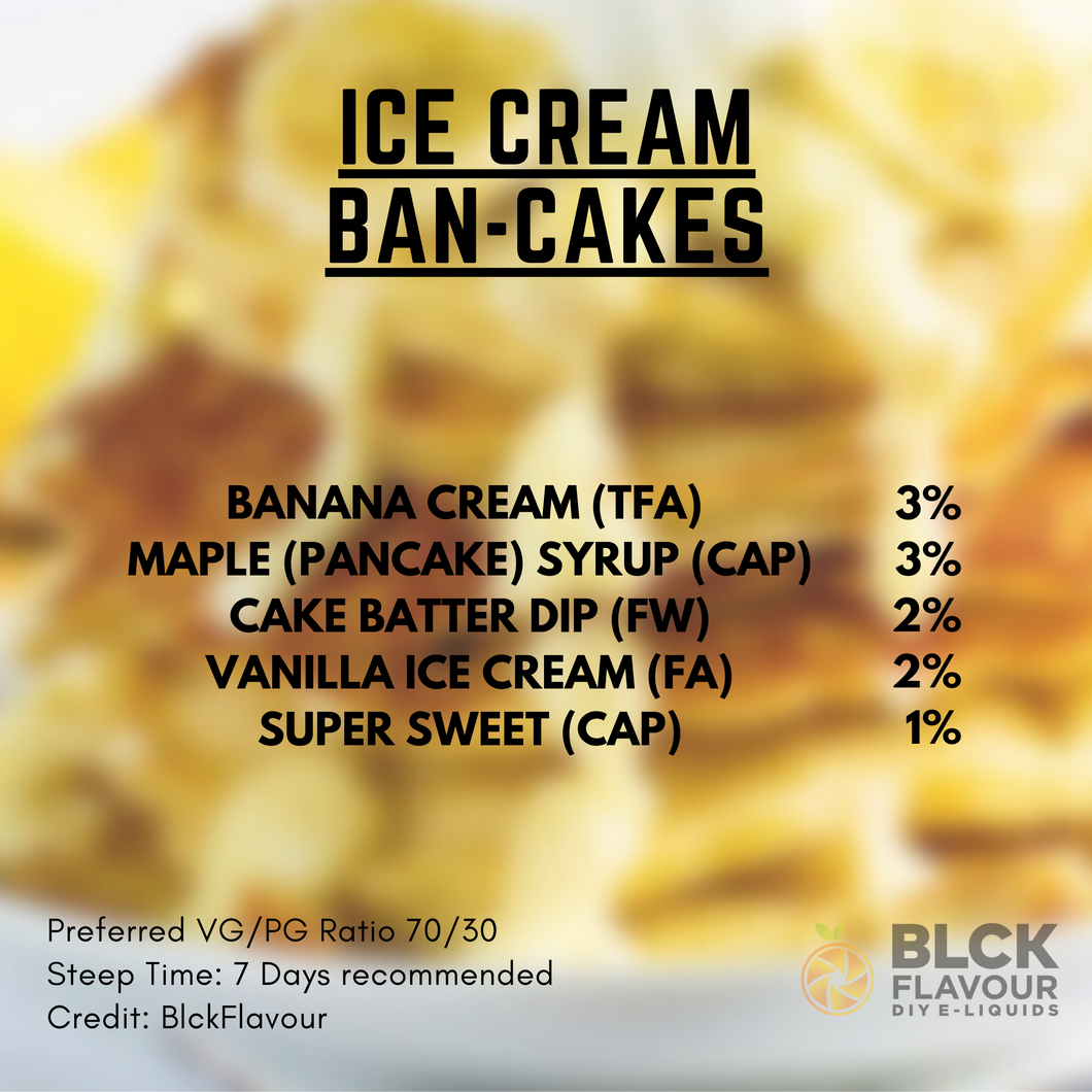 RB Ice Cream Ban-Cakes Recipe Card