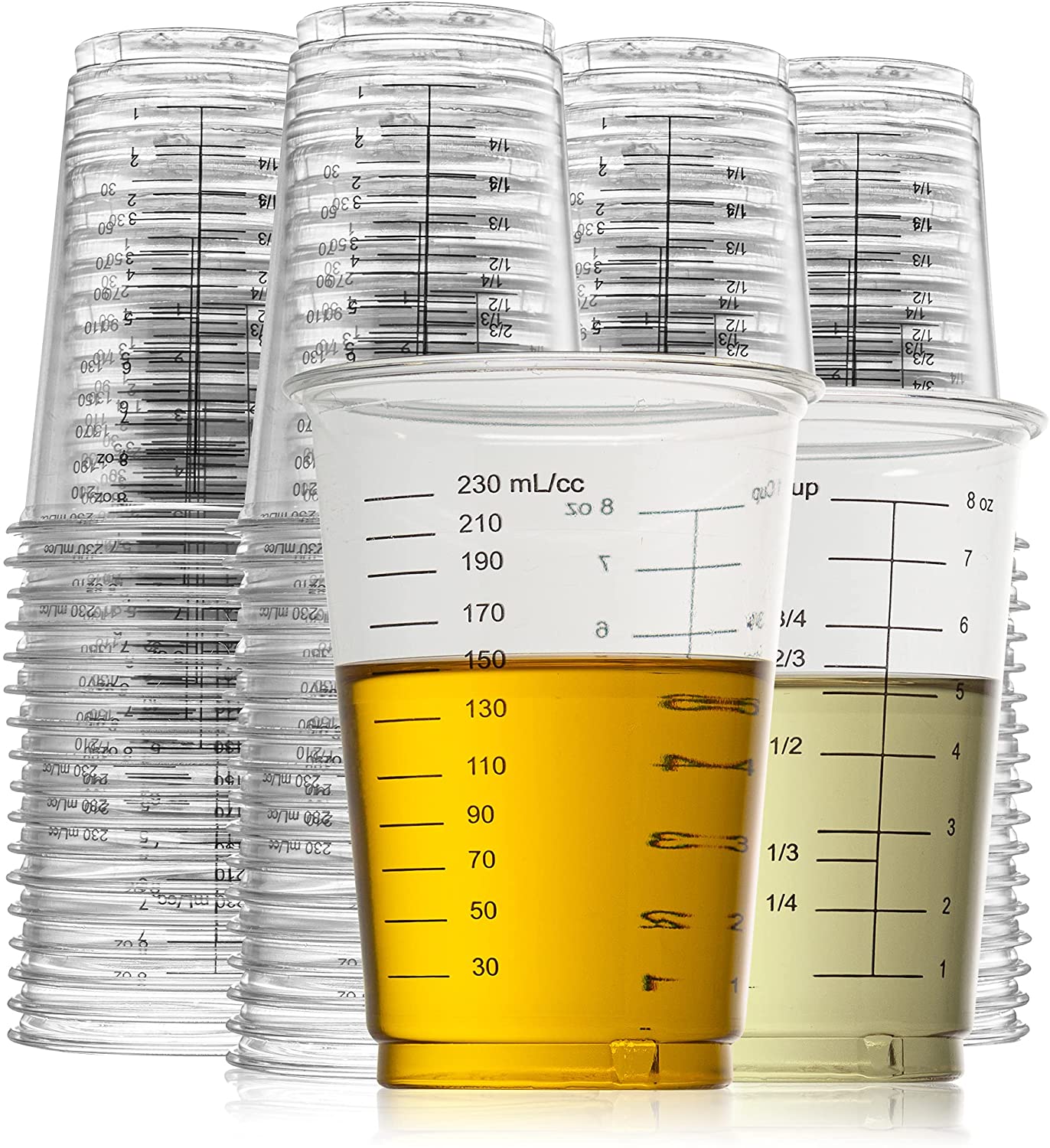 Measuring Cup 230ml  (Plastic - Pack of 50)