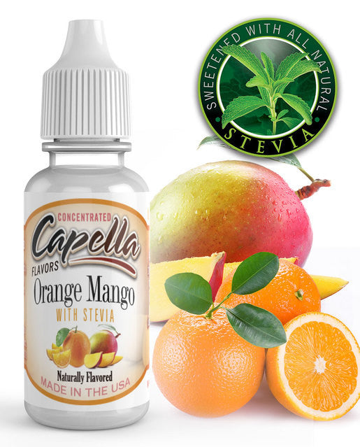 Orange mango (stevia) Concentrate** (CAP) - Blck vapour