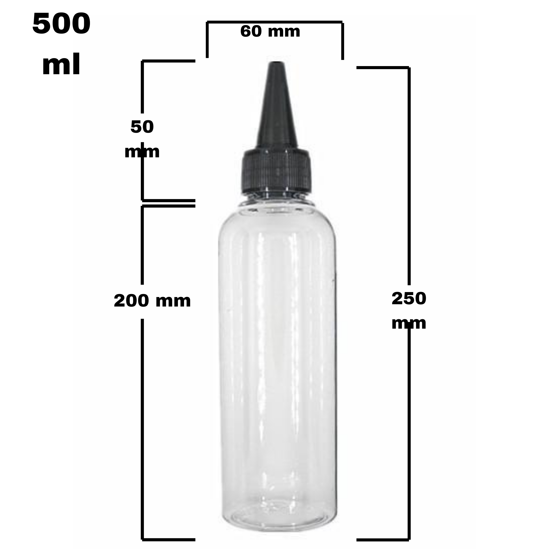 PET Bottle (Nozzle Type) 500ml