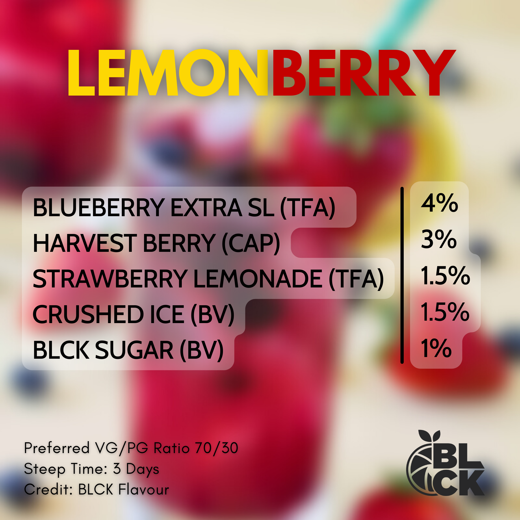 RB Lemon Berry Recipe Card