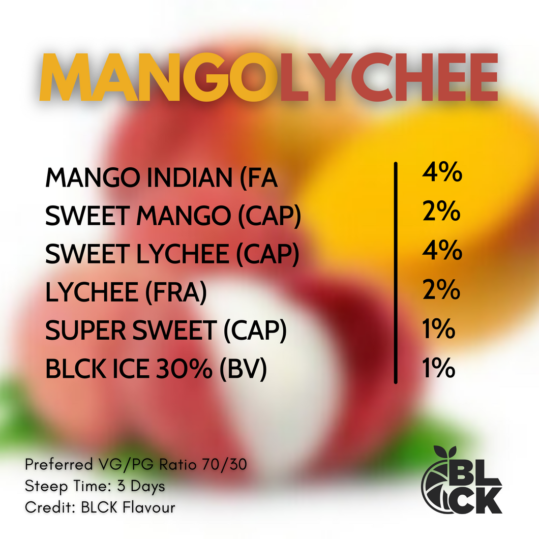 RB Mango Lychee Recipe Card