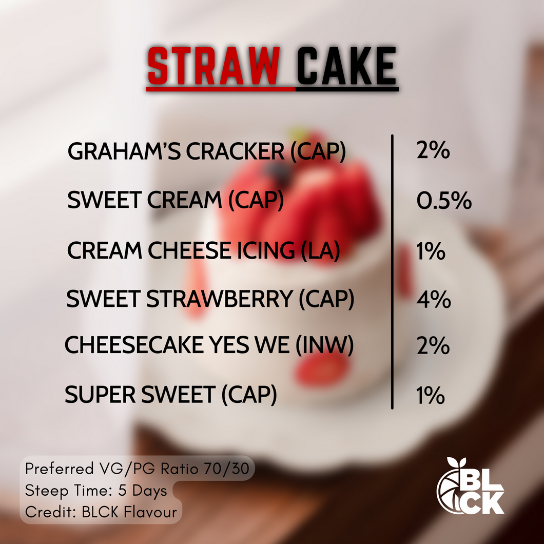 RB Straw Cake Recipe Card