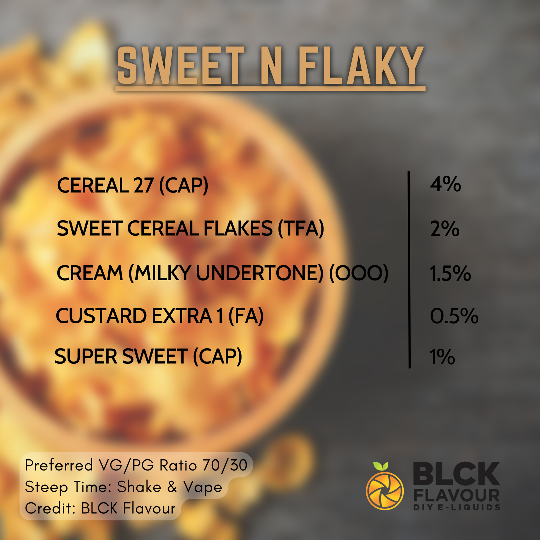 RB Sweet N Flaky Recipe Card