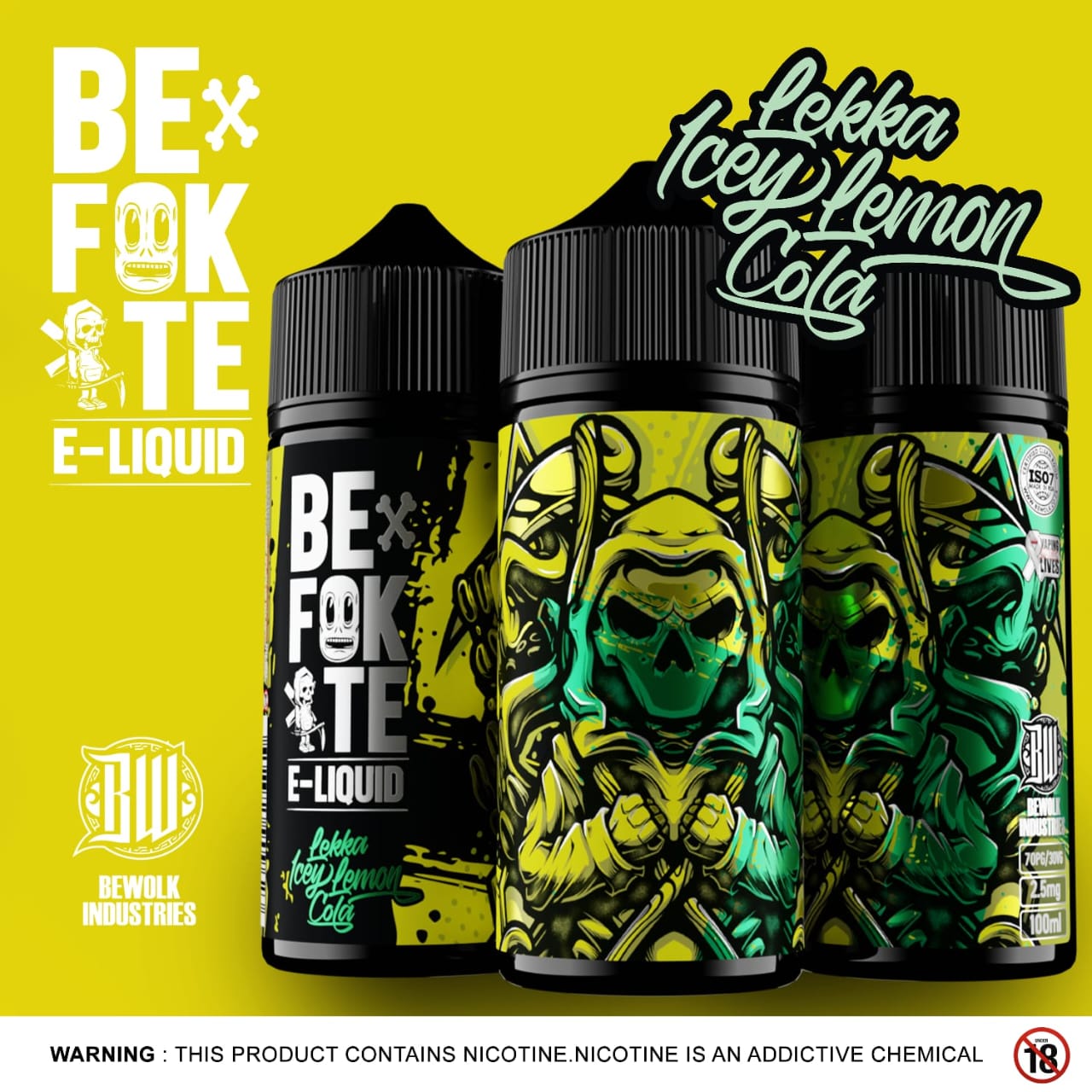 Bef#kte E-Liquid - Lekka Icey Lemon Cola